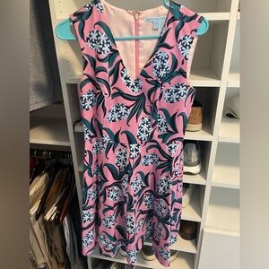 Draper James Hyacinth floral love circle dress size 4